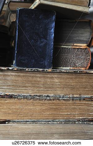 Stack of old books View Large Photo Image Stock Photography - Stack of old books. Fotosearch
