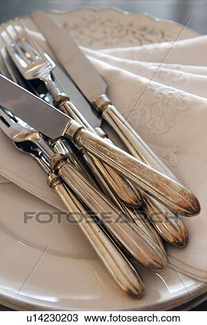 Sterling cutlery View Large Photo Image Stock Image - Sterling cutlery. Fotosearch