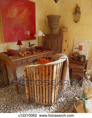Stock Image - Study in a country house. Fotosearch