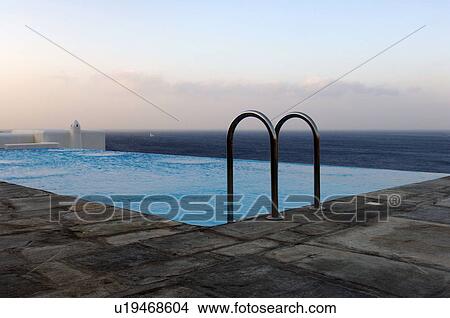 Swimming pool above the ocean View Large Photo Image Picture - Swimming pool above the ocean. Fotosearch