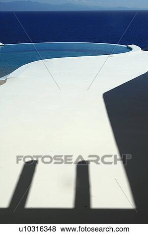 Stock Photo - Swimming pool above the ocean. Fotosearch