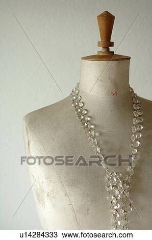 Tailors dummy with necklace View Large Photo Image Stock Image - Tailors dummy with necklace. Fotosearch