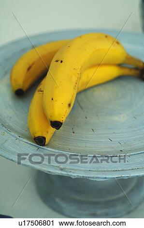Three bananas in a bowl View Large Photo Image Stock Image - Three bananas in a bowl. Fotosearch