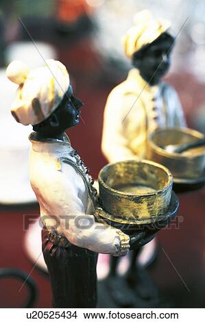 Two Blackamoor figurines View Large Photo Image Picture - Two Blackamoor figurines. Fotosearch