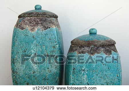 Stock Photo - Two earthenware jugs. Fotosearch