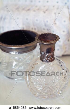 Stock Photograph - Two glass receptacles. Fotosearch