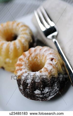 Stock Image - Two Gugelhupf. Fotosearch