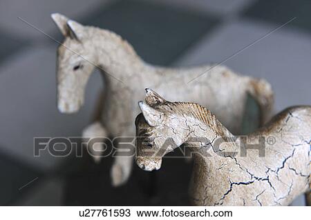 Stock Image - Two horse figurines. Fotosearch