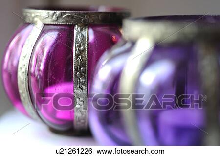 Stock Photograph - Two tealight holders. Fotosearch