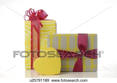 Stock Photo - Two wrapped gifts. Fotosearch