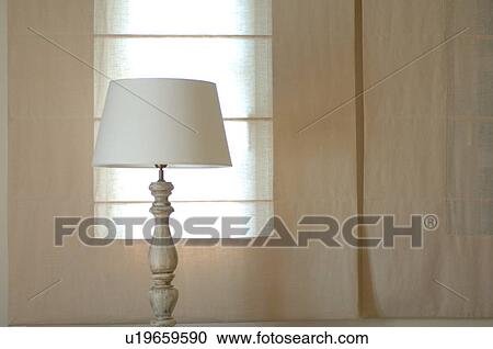 White table lamp View Large Photo Image Stock Image - White table lamp. Fotosearch