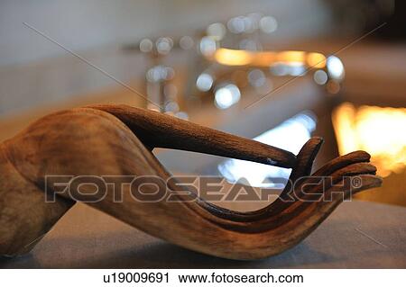 Wooden sculpture of a hand View Large Photo Image Stock Image - Wooden sculpture of a hand. Fotosearch