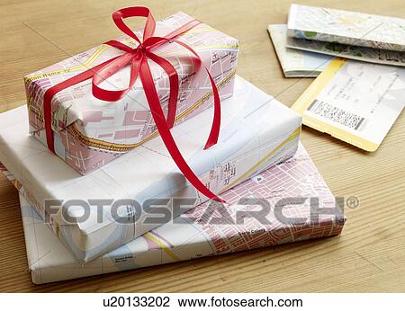 Stock Image - Wrapped gifts. Fotosearch