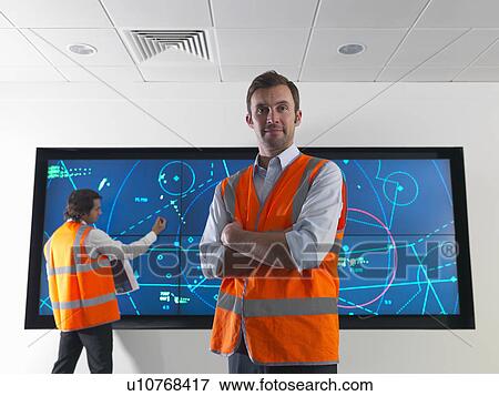 Air traffic controllers with screen View Large Photo Image Stock Photo - Air traffic controllers with screen. Fotosearch