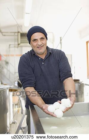 Stock Photography - Artisan bison mozzarella. Fotosearch