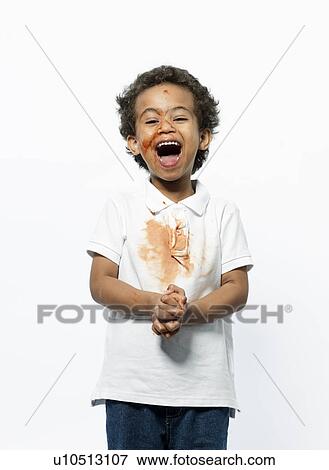 Boy playing with jam View Large Photo Image Stock Photo - Boy playing with jam. Fotosearch