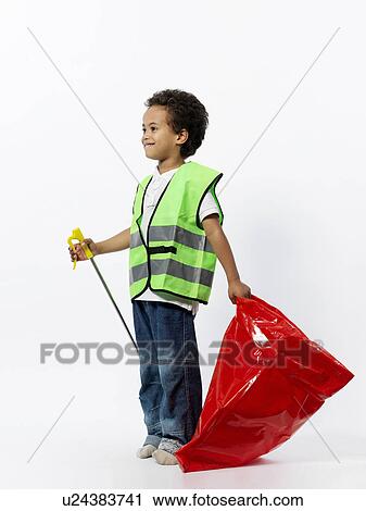 Boy with cleaning gear View Large Photo Image Stock Image - Boy with cleaning gear. Fotosearch