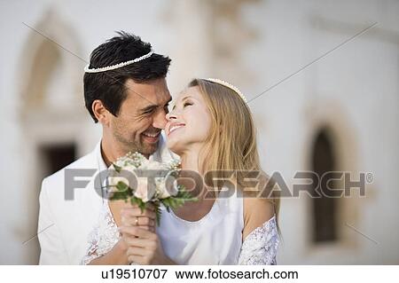 Stock Photo - Bridal couple. Fotosearch