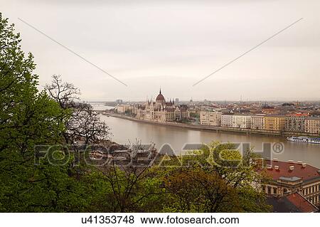 Stock Photo - Budapest and Parliament. Fotosearch