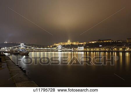 Budapest and river Danube View Large Photo Image Stock Photo - Budapest and river Danube. Fotosearch