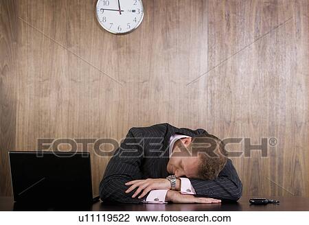 Business man asleep at his desk View Large Photo Image Stock Image - Business man asleep at his desk. Fotosearch