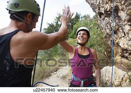 Stock Image - Climbing. Fotosearch