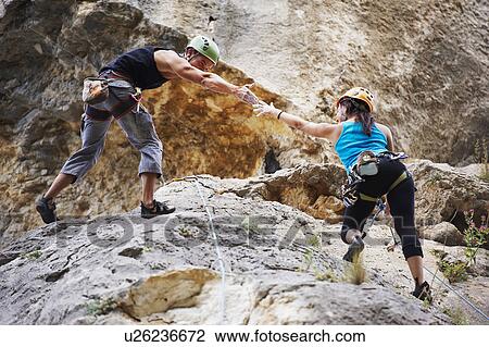 Stock Image - Climbing. Fotosearch