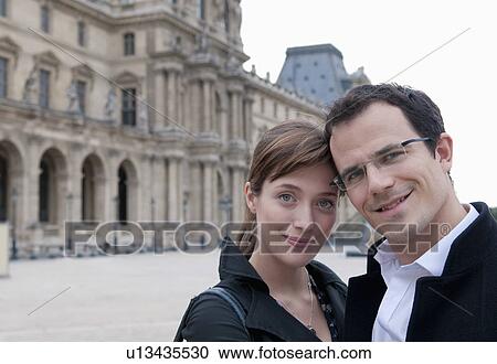 Couple at the Louvre Paris View Large Photo Image Stock Image - Couple at the Louvre Paris. Fotosearch