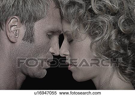 Couple face to face View Large Photo Image Stock Photography - Couple face to face. Fotosearch