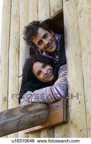 Stock Photo - Couple in playground. Fotosearch