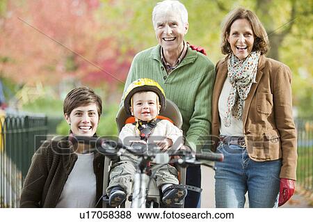 Stock Photo - Family in the park together. Fotosearch