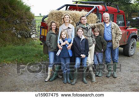 Family with 4x4 Landrover View Large Photo Image Stock Photography - Family with 4x4 Landrover. Fotosearch