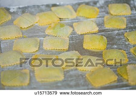 Stock Photo - Finished ravioli. Fotosearch
