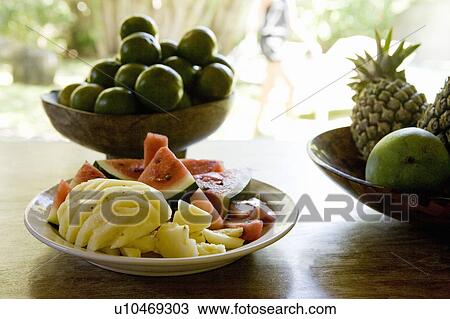 Fruit plates View Large Photo Image Stock Image - Fruit plates. Fotosearch