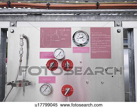Gauges and valves at gas storage plant View Large Photo Image Stock Photography - Gauges and valves at gas storage plant. Fotosearch