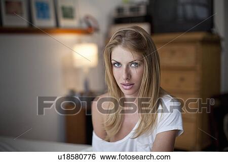 Girl in apartment View Large Photo Image Stock Photograph - Girl in apartment. Fotosearch