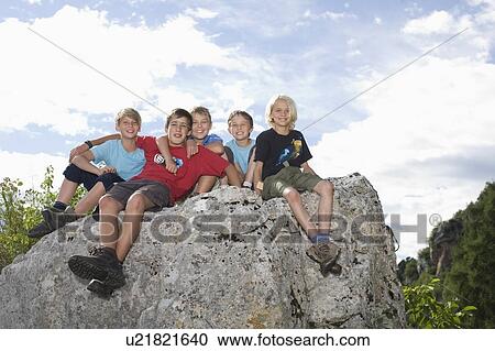 Group of children on top of mountain View Large Photo Image Stock Image - Group of children on top of mountain. Fotosearch