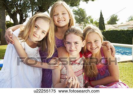 Group of girls hugging View Large Photo Image Stock Photography - Group of girls hugging. Fotosearch