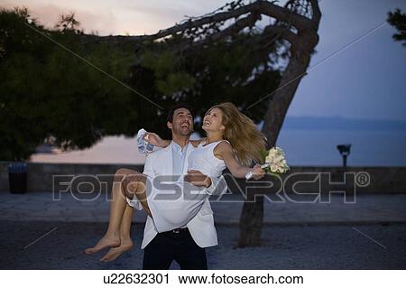Happy bridal couple View Large Photo Image Stock Image - Happy bridal couple. Fotosearch