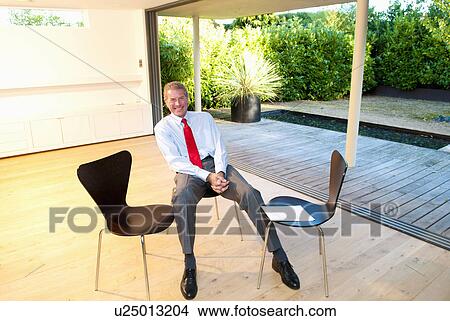 Picture - Happy senior business man. Fotosearch