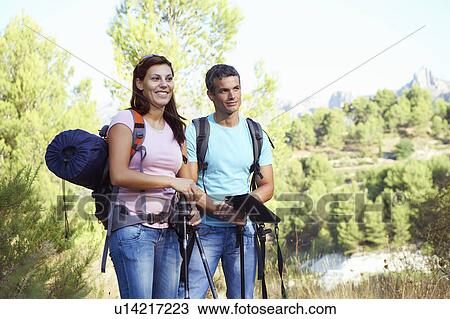 Stock Image - Hiking. Fotosearch
