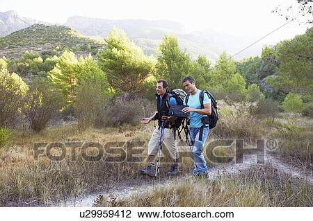 Stock Image - Hiking. Fotosearch