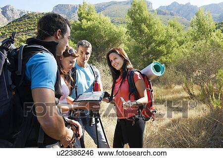 Stock Photograph - Hiking. Fotosearch