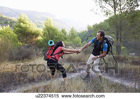 Stock Photography - Hiking. Fotosearch