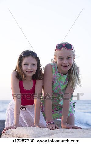 Stock Image - Kids on holiday. Fotosearch