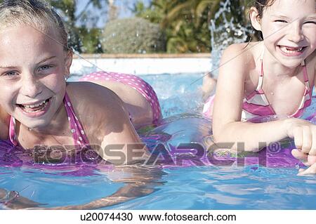 Stock Image - Kids on holiday. Fotosearch