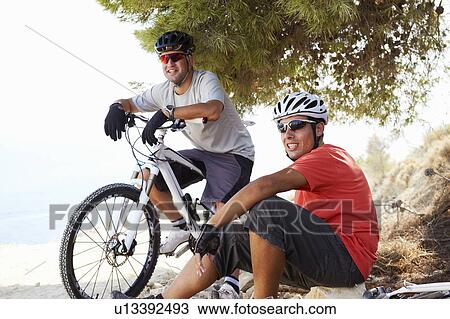 Stock Image - Mountain Biking. Fotosearch