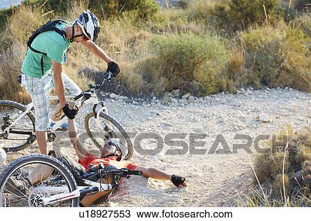 Stock Image - Mountain Biking. Fotosearch