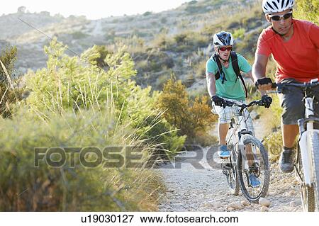 Stock Photo - Mountain Biking. Fotosearch