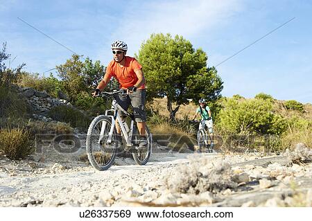 Stock Photo - Mountain Biking. Fotosearch